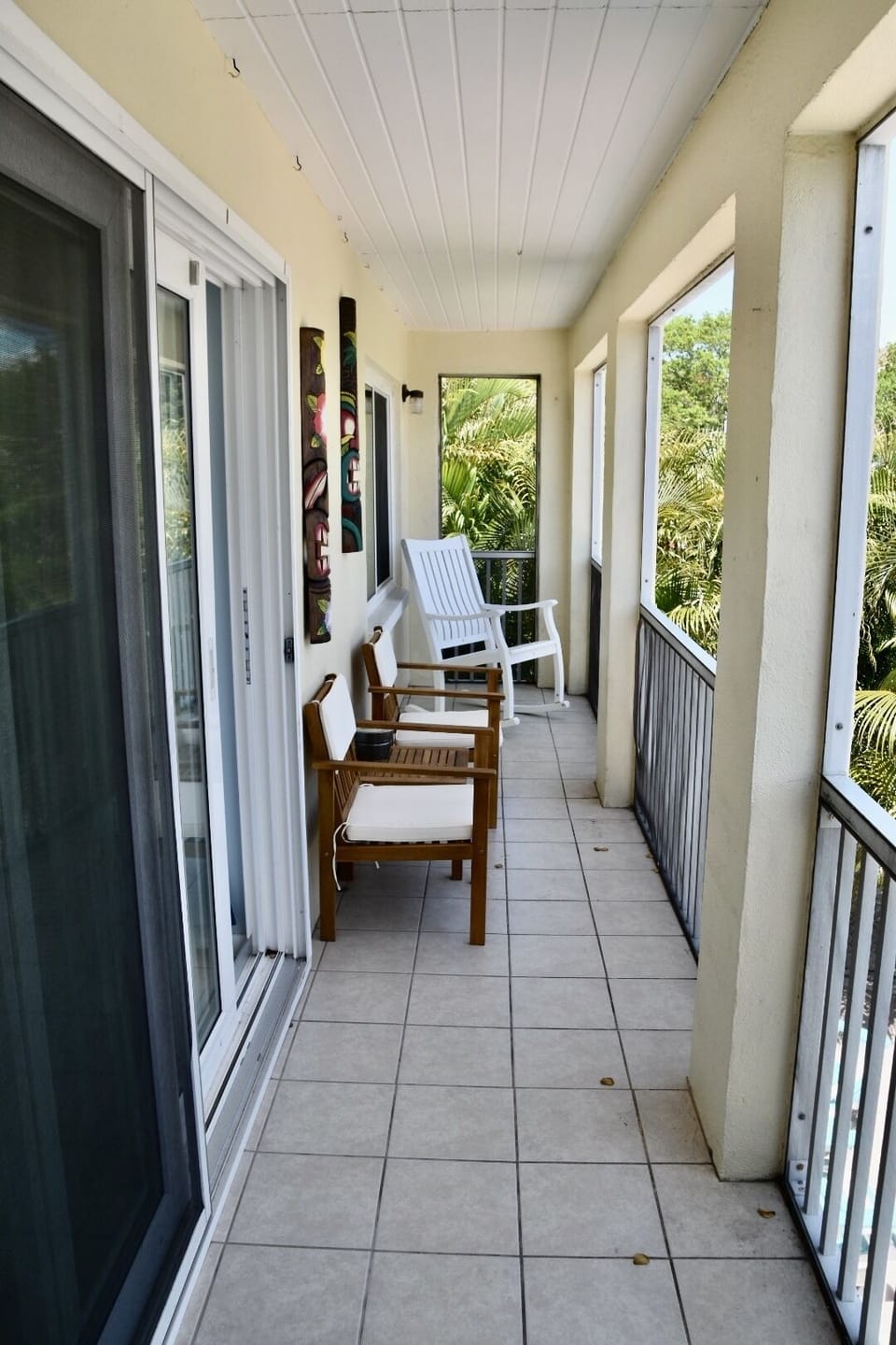 Private balcony with nice view of the water