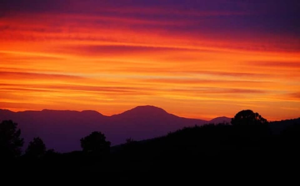 We get spectacular sunsets here.