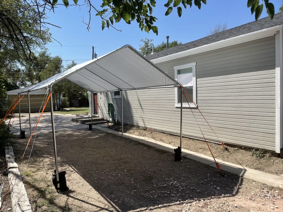 Carport to protect from our NE Colorado hail storms. 