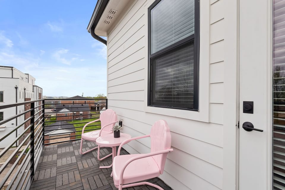 3rd floor balcony off the King bedroom.
