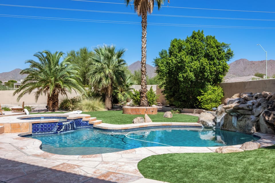 Pool and hot tub.