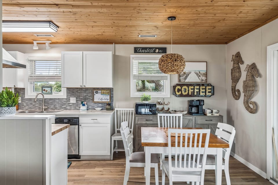 Dining Room Table + Coffee Bar