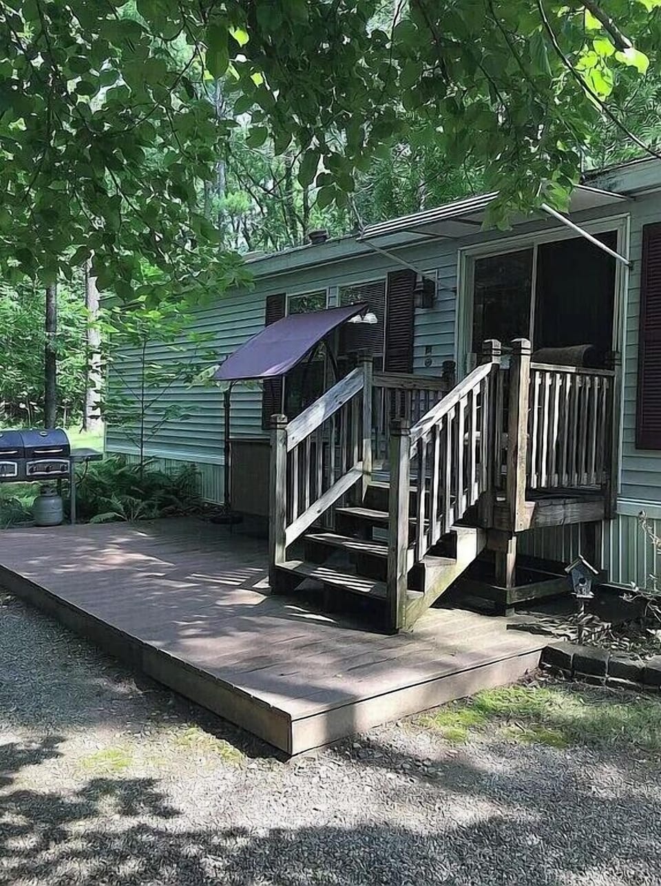 Entrance and deck