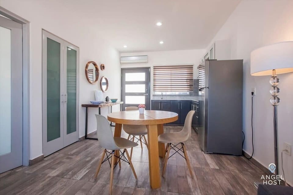 Dine in at home at this cute table off the kitchen