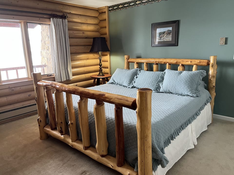 Main floor bedroom with king bed