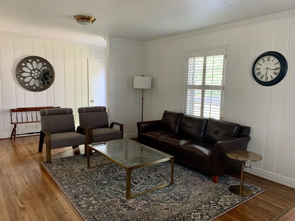 The main living area is inviting and warm.