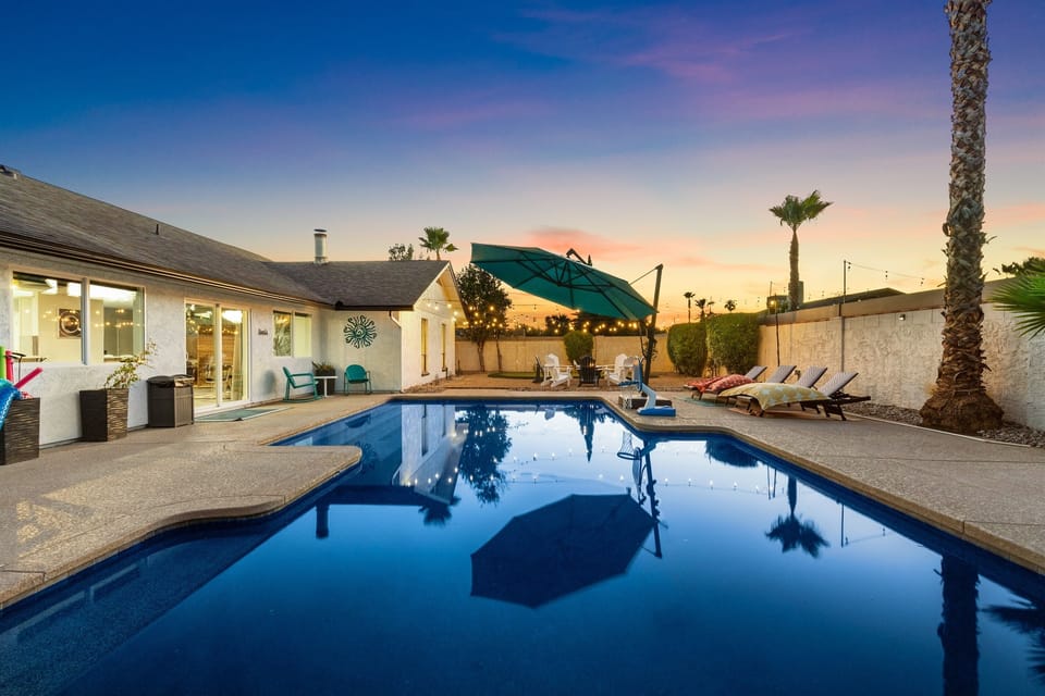 Private backyard pool
