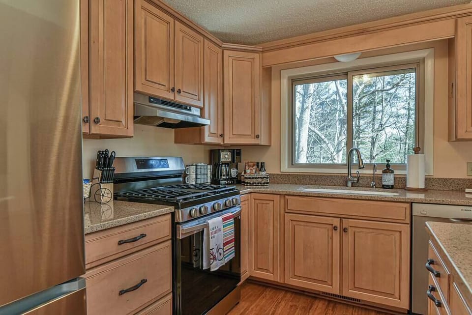 Fully stocked kitchen