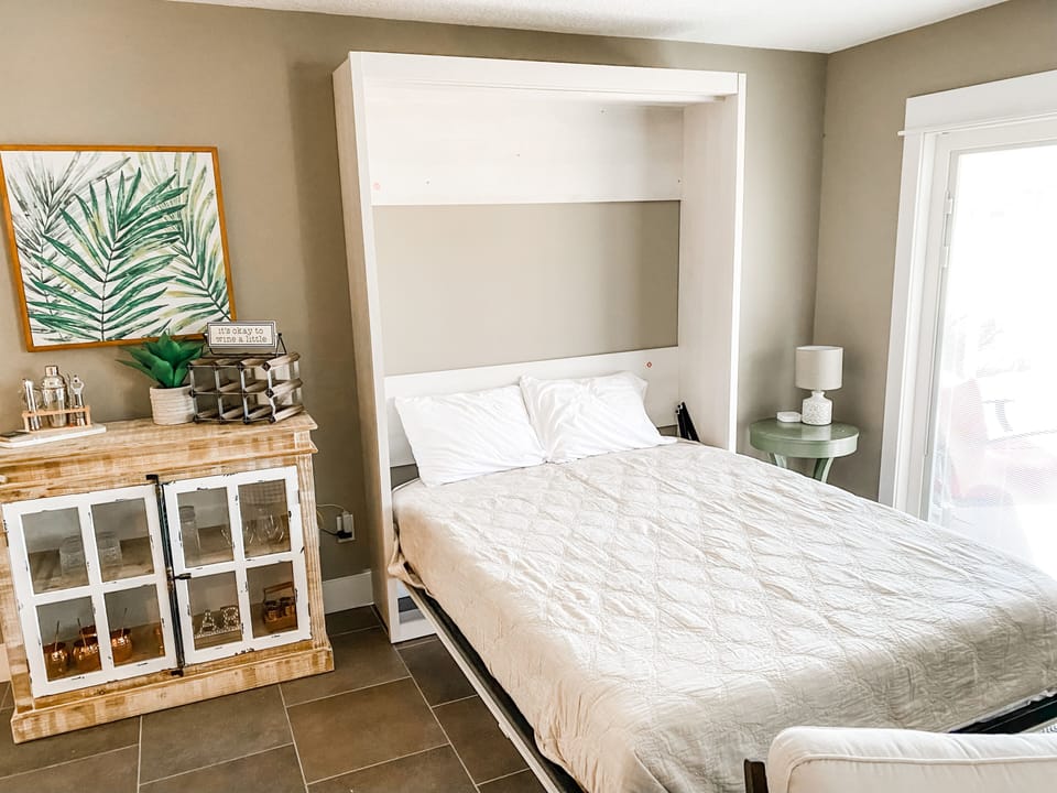 DOWNSTAIRS: Queen Murphy Bed