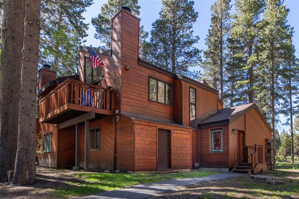 Peaceful mountain retreat tucked among the trees with easy year-round access.