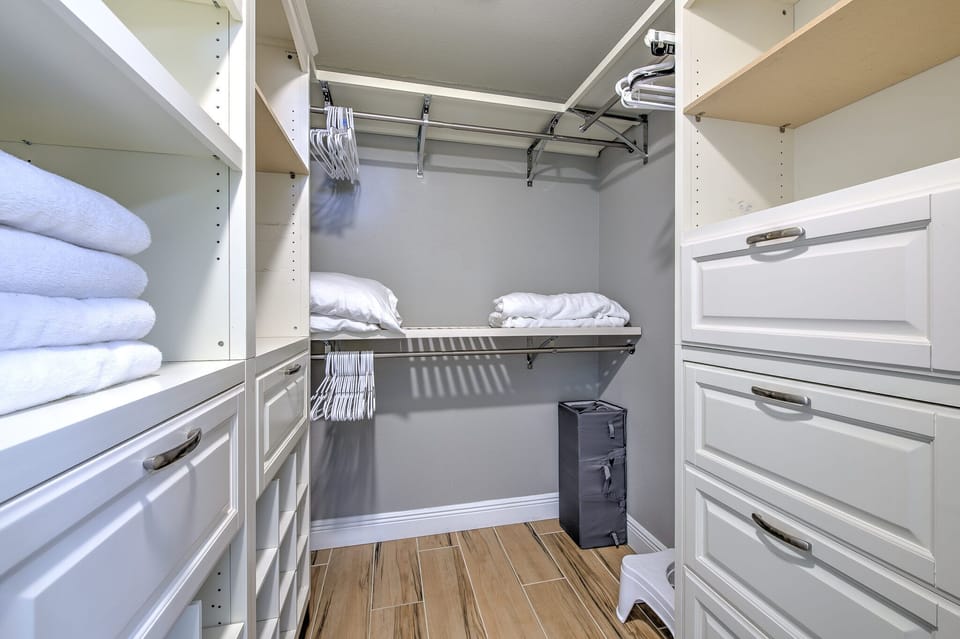 Primary walk-in closet