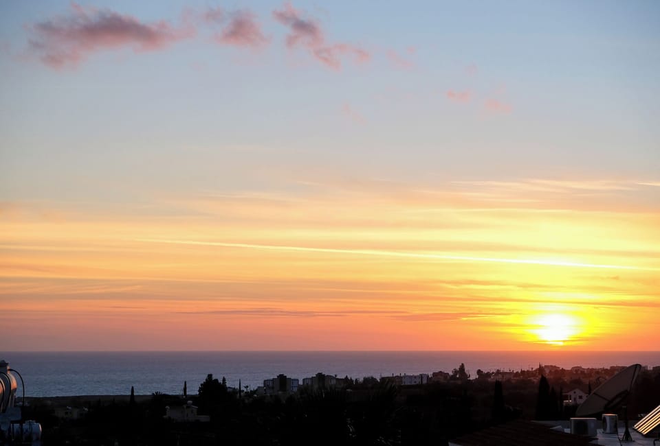 Its why Guests Come to Cyprus, Sunset View over Med from Your Private Terrace 