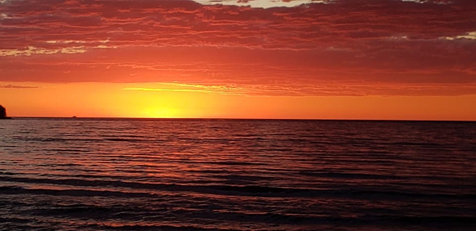 First light is worth waking up for.  Not joking.