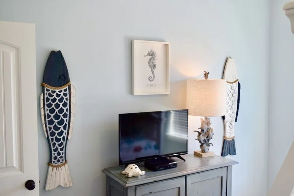 TV and DVD (if you still own them :) player in the bunk room.