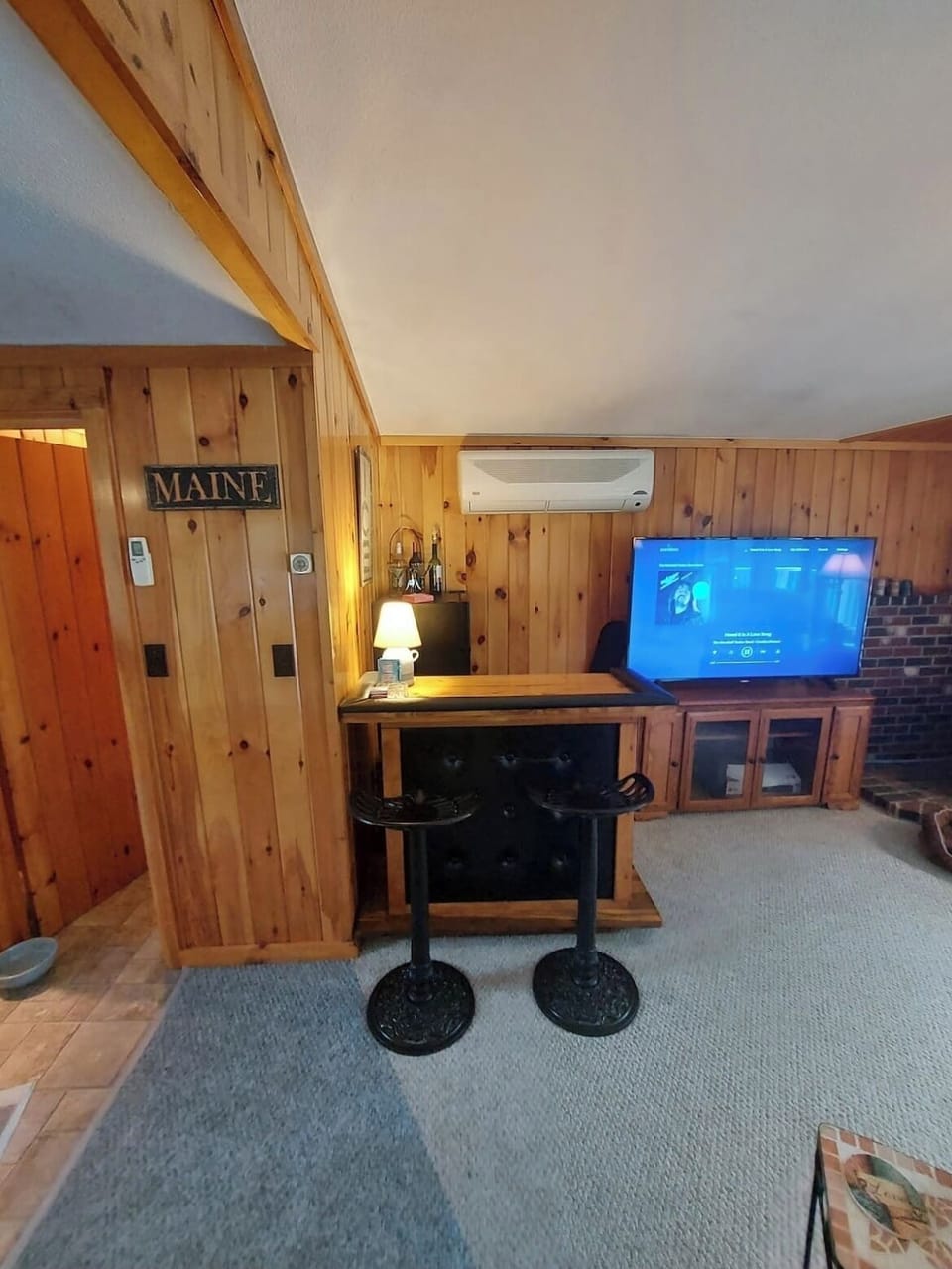 Living room with bar