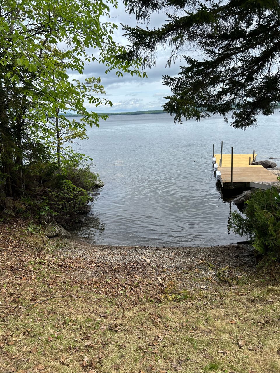 Walk in water access. No boulders or rock to climb over.