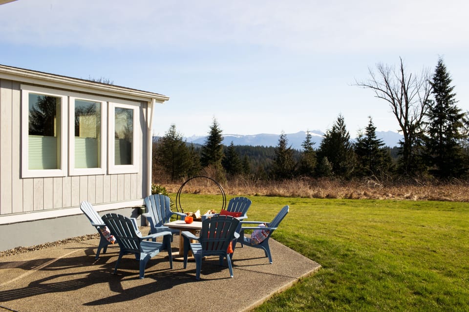 Just part of the large patio- with views!!