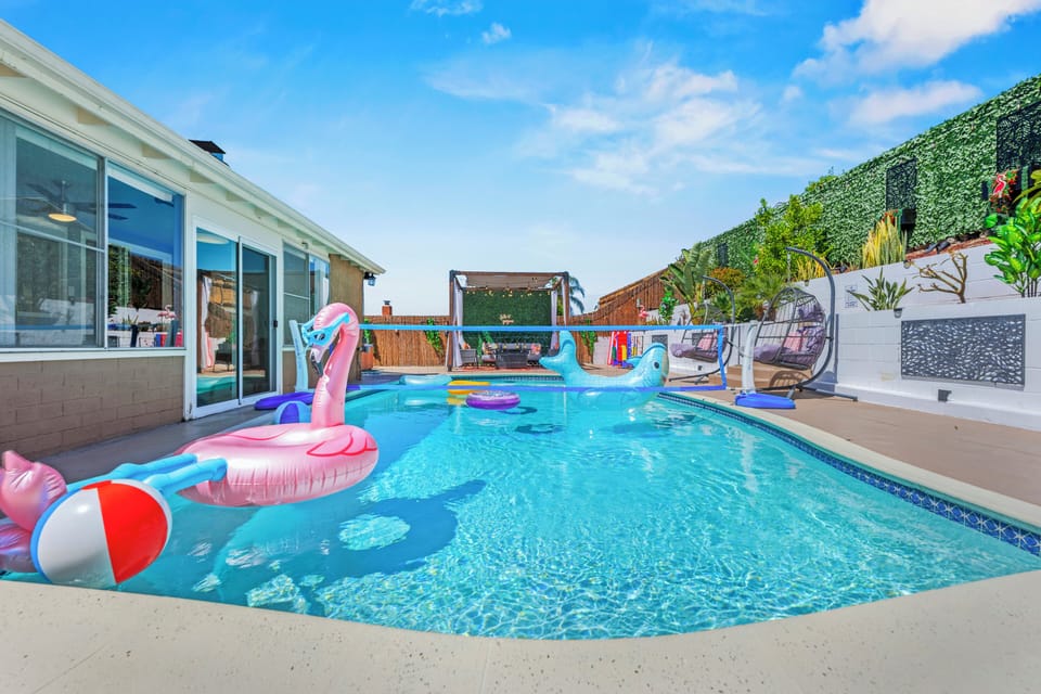 Bump, set, and spike your way to pool volleyball victory!