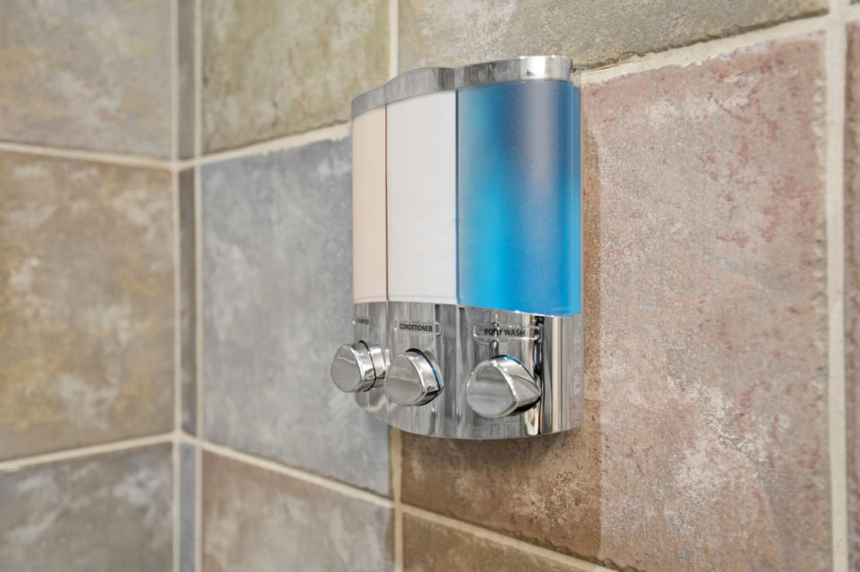 Pack light – soap, shampoo & conditioner are thoughtfully provided in the baths
