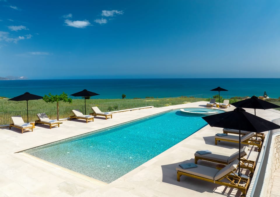 A grand terrace boasts the 120 sqm pool with inbuilt jacuzzi.