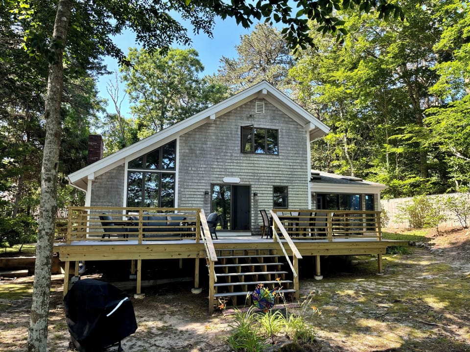 Rear view of house