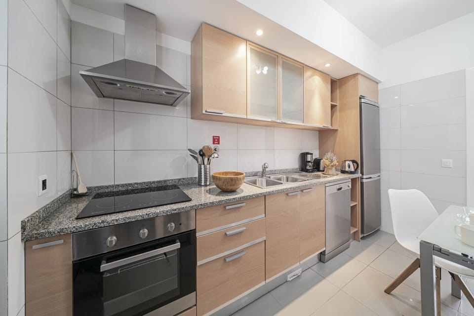 Modern and practical kitchen to cook your meals.