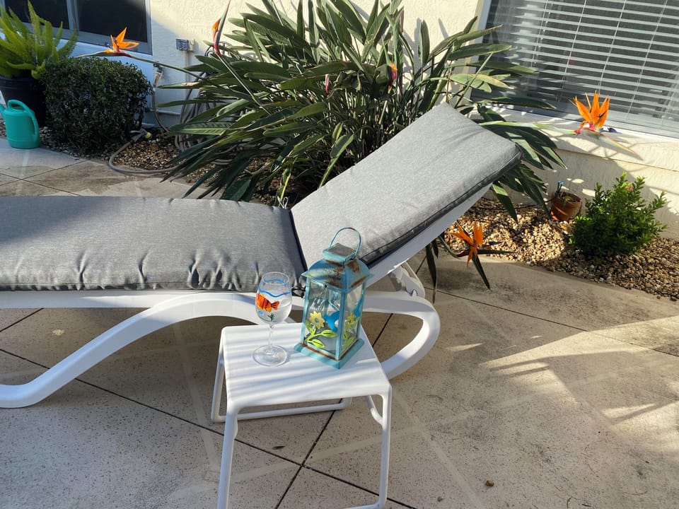 Relax and recline private courtyard all  yours!