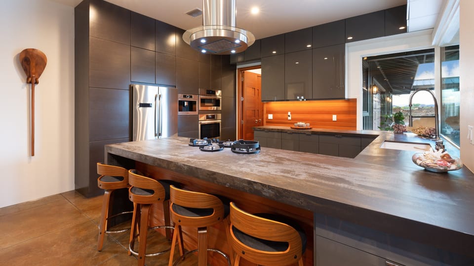 Modern gourmet kitchen