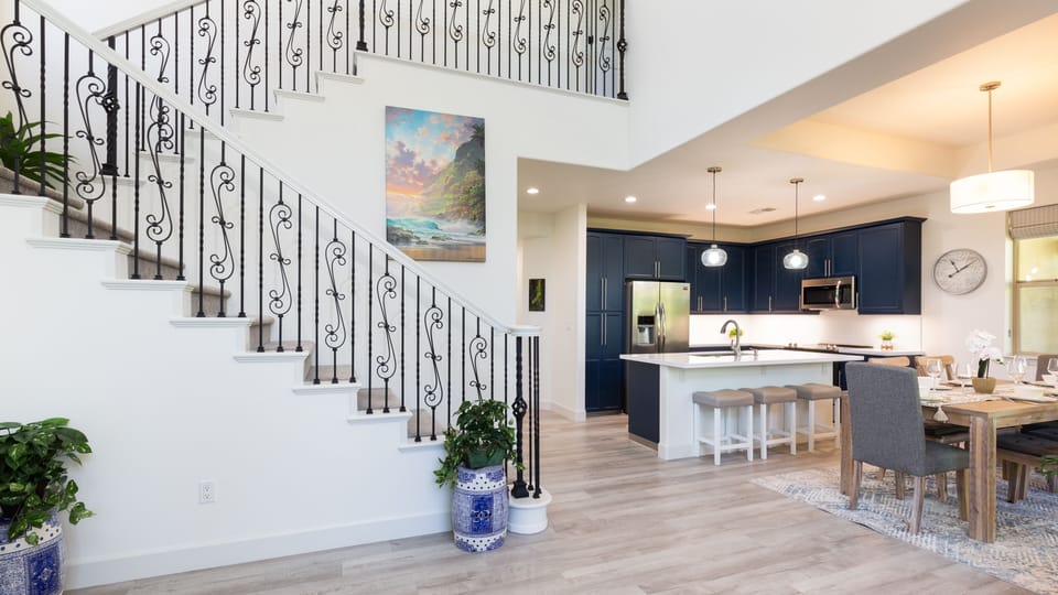 Wood flooring throughout the home