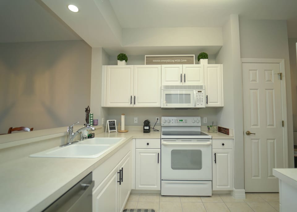 Fully stocked kitchen