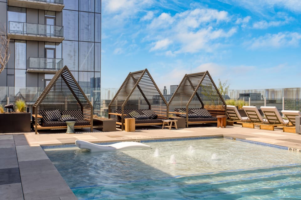 Sit under a Cabana at the pool.