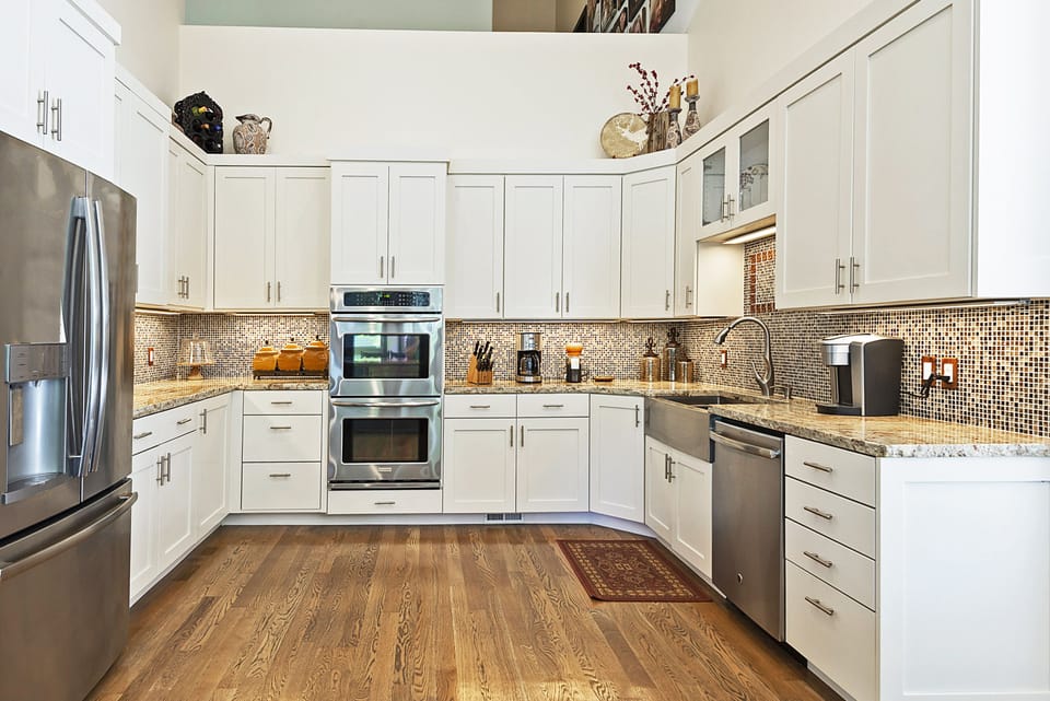 Fully stocked gourmet kitchen, perfect for cooking large family meals.