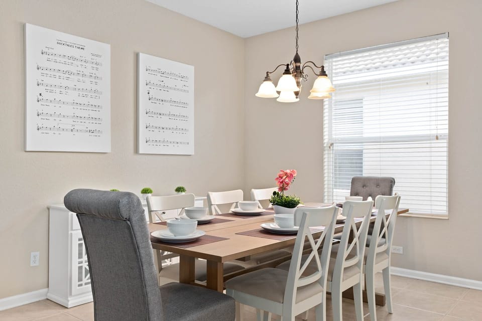 Enjoy a meal around our large table!