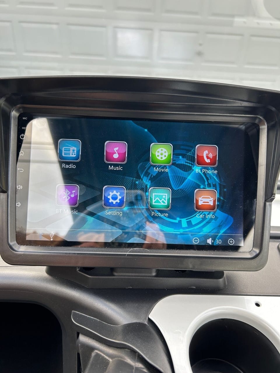 Touchscreen that also doubles as the back up camera screen