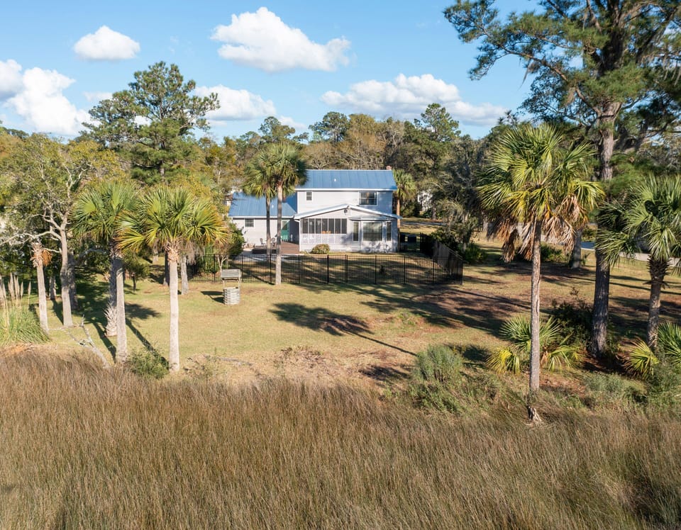 Aerial View of Back of Home