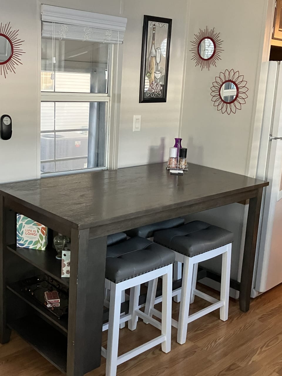 Table of course, and extra counter space when needed!