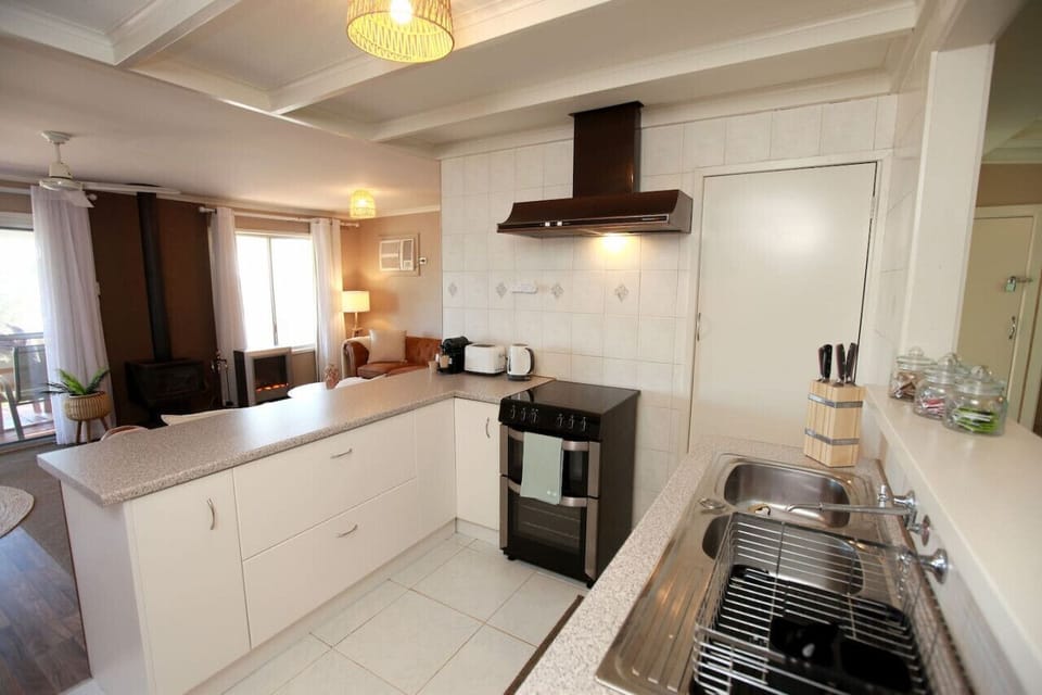 Upstairs Kitchen with everything you need to cook meals.