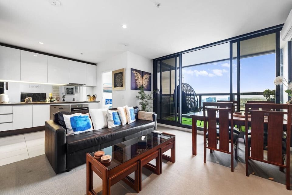Open plan living, dining, kitchen & Balcony