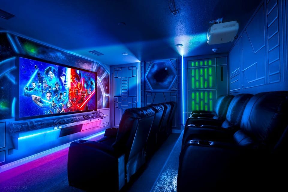 Dim the lights, fire up the projector, and blast off into the feature presentation.