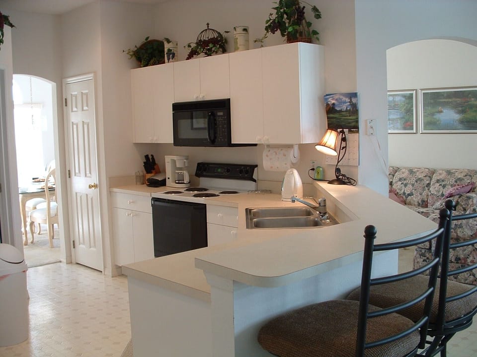 Open plan kitchen