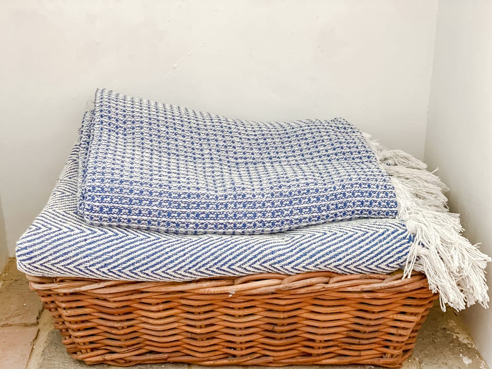 Lots of extra blankets in case you get chilly!