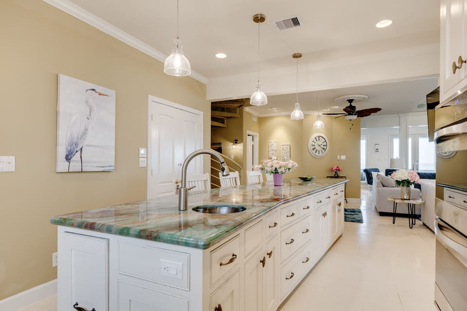Lots of prep space for the family chefs