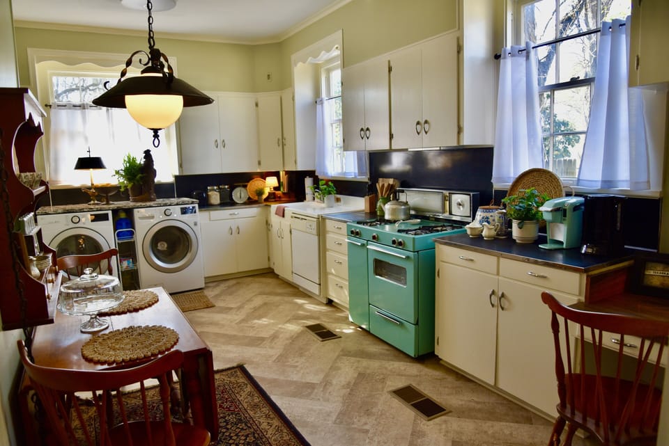 Large kitchen with breakfast area 