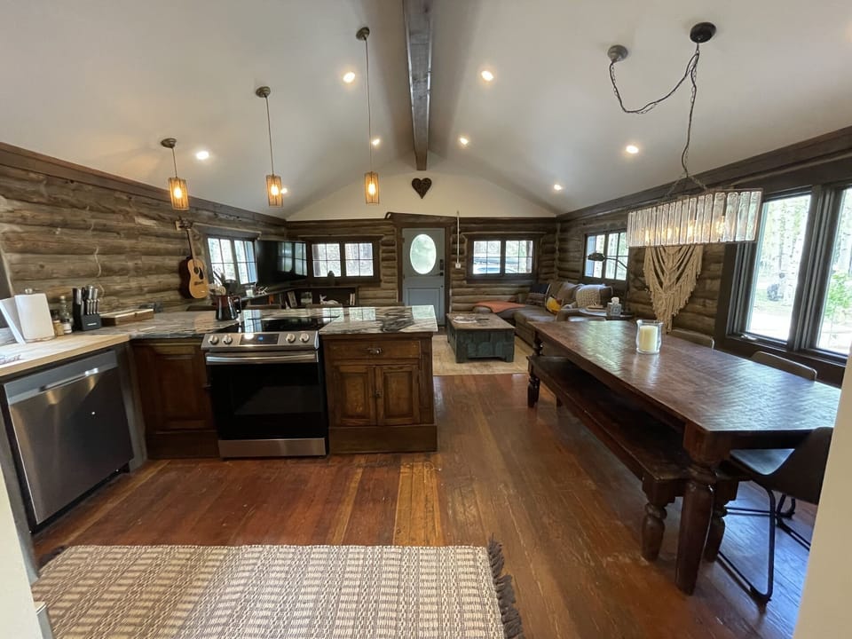 Kitchen, Dining, Living Room