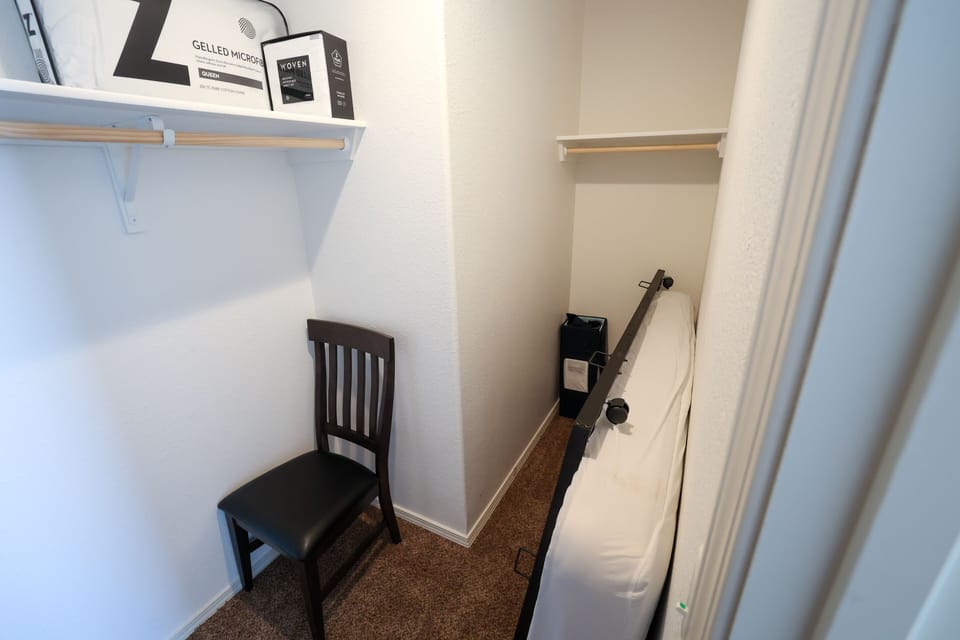 Trundle & Pack n Play in master closet