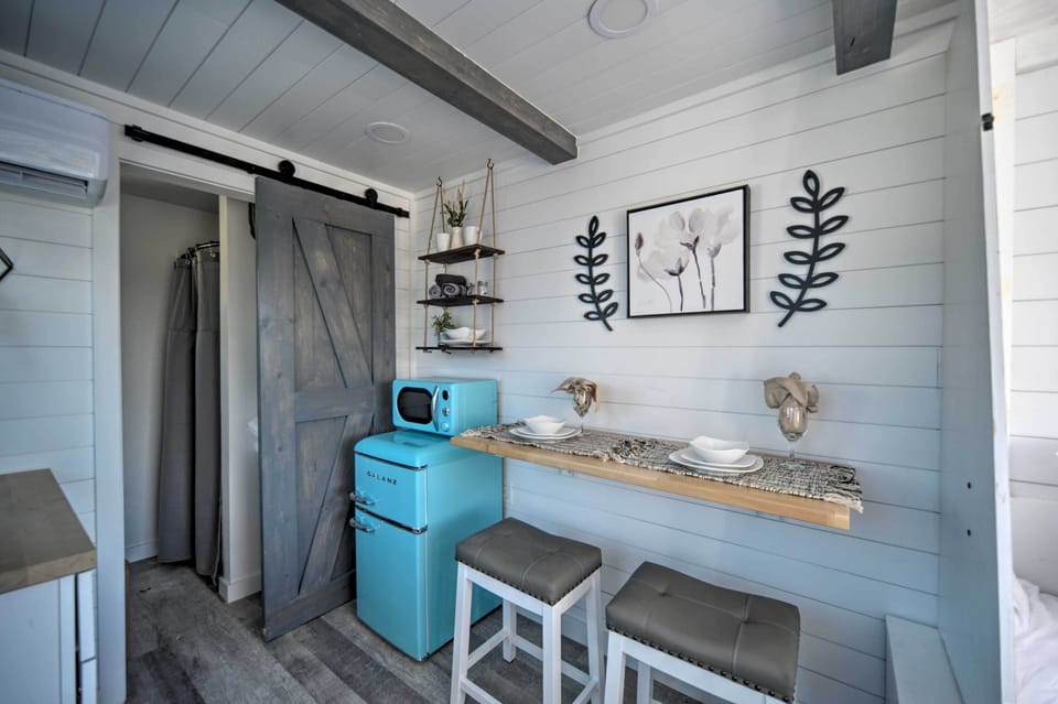 Kitchenette | Spices | Trash Bags | Paper Towels | Door to Full Bathroom