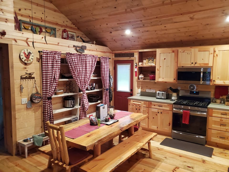 kitchen table has ample seating for 4