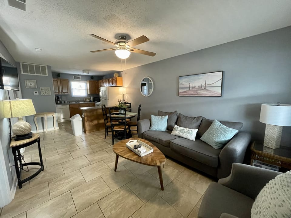 Open Concept Living Room/Dining/Kitchen - View from Front Door