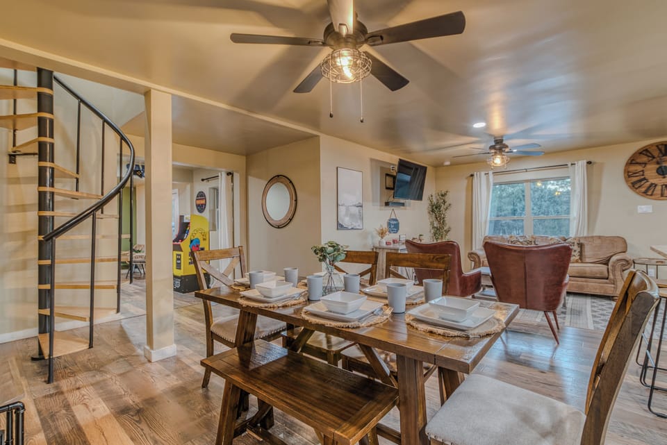 Elegant Dining Space – A stylish dining table set for family meals