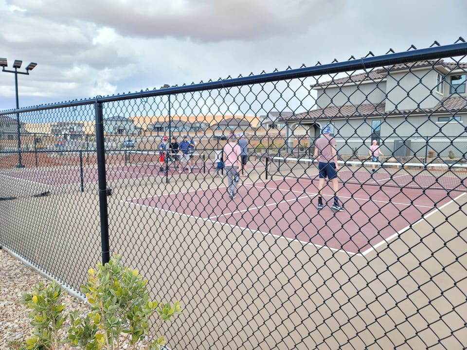 Community pickle ball court is available for use.